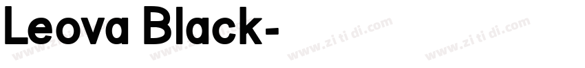Leova Black字体转换 Leova Black字体转换